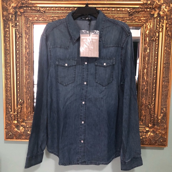 BLK DNM men Denim Shirt - Picture 2 of 5
